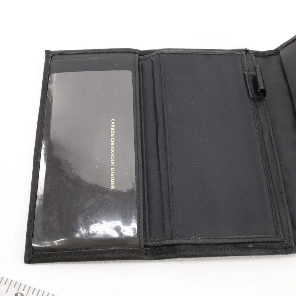 Michael Stevens Leather Wallet Women Trifold Multicolor Striped Clutch ID Cards